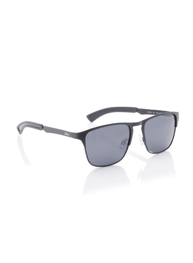 Lee Cooper Men's Polarized Sunglasses Grey Frame Matte Black Mirror Lens 56mm  - LC1222C01  - Image 4