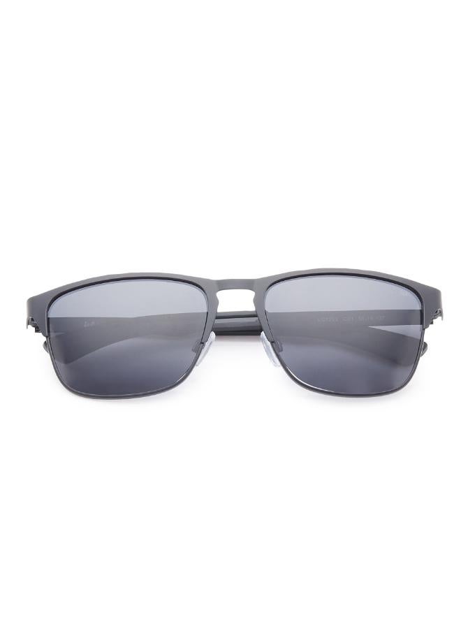 Lee Cooper Men's Polarized Sunglasses Grey Frame Matte Black Mirror Lens 56mm  - LC1222C01  - Image 5