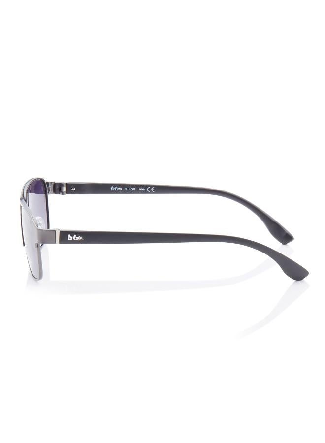 لي كوبر Men's Polarized Sunglasses G15 Frame Matte Gun Mirror Lens 55mm  - LC1214C02  - Image 3