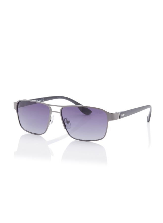 لي كوبر Men's Polarized Sunglasses G15 Frame Matte Gun Mirror Lens 55mm  - LC1214C02  - Image 2