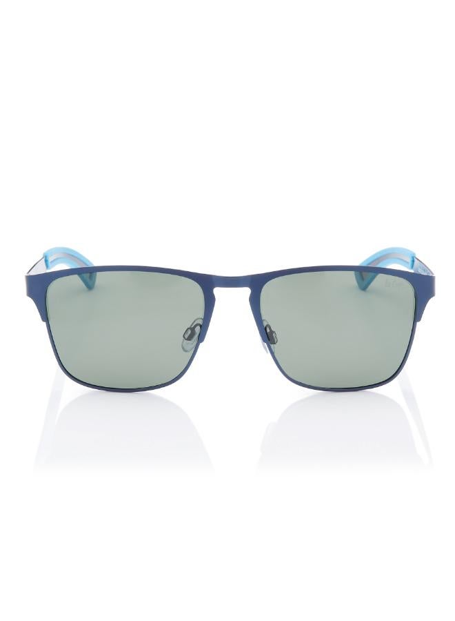 لي كوبر Men's Polarized Sunglasses G15 Frame Dark Blue Mirror Lens 56mm  - LC1222C03  - Image 1