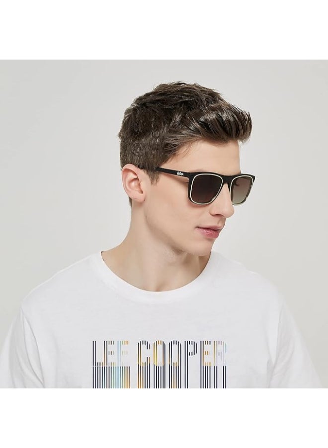 لي كوبر Women's Polarized Sunglasses DEMI Frame GR.Brown Mirror Lens 5mm  - LC1006C03  - Image 5