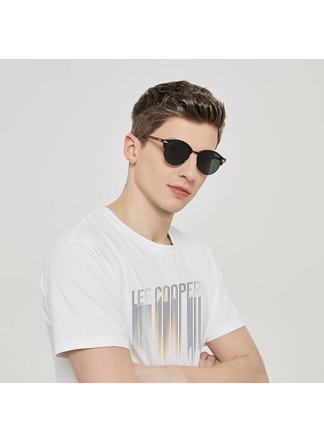 لي كوبر Polarized Sunglasses MATT DEMI Frame G15 Mirror Lens 51mm  - LC1012C01  - Image 5