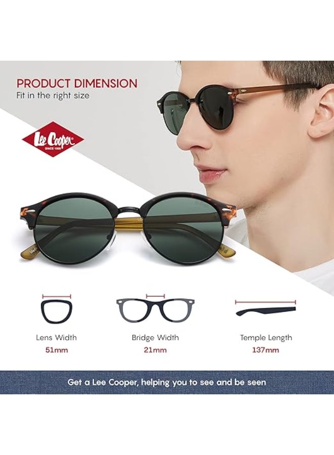 Polarized Sunglasses MATT DEMI Frame G15 Mirror Lens 51mm  - LC1012C01
