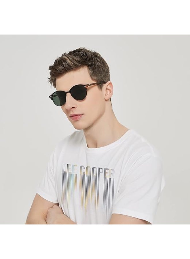 لي كوبر Polarized Sunglasses MATT DEMI Frame G15 Mirror Lens 51mm  - LC1012C01  - Image 4