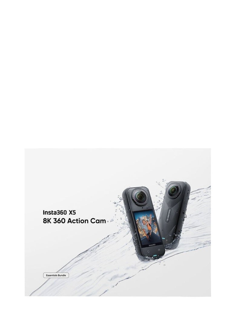 Insta360 X5 Black Action Camera With Essentials Bundle – INST-CINSAAHA-X504  - Image 3