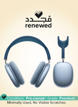 Renewed - AirPods Max Bluetooth Over-Ear Active Noise Cancellation Headphones Sky blue - pnsku/N70184993V/45/_/1749823905/ce89aa76-72fd-47e3-9ec4-8718726be192