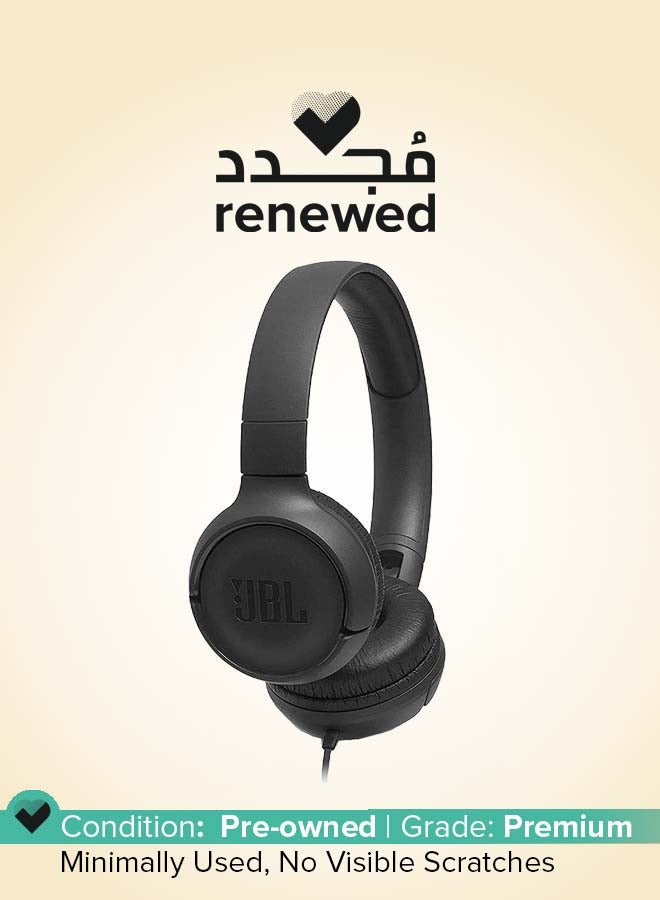 JBL Renewed - Tune 500 Wired On-Ear Headphones black - Image 1