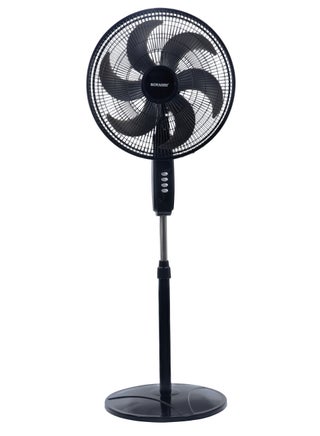 18" Stand Fan With Height Adjustable Feature | 6 Blade Leaf With 3 Speed Switch And Oscillation Function | Self Protected When Over Heated | Ideal For Office, Rooms And Dining Rooms | Tower/Stand Fan 75 W SF-8042S Black - pnsku/N70185013V/45/_/1750050380/e94b0925-5bb4-40b2-86aa-82e5202f6bc9
