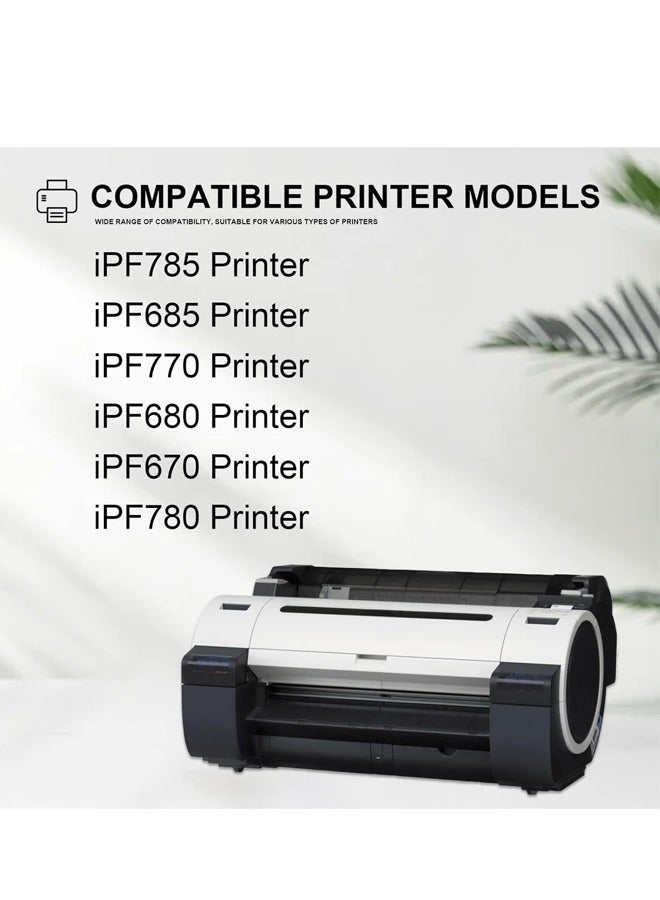Canon PFI-107MBK Matte Black Ink Cartridge, 130mL Inkjet Compatible with imagePROGRAF IPF 770/ iPF680/685/780/785 Printers (1 Pack) Matte Black  - Image 2