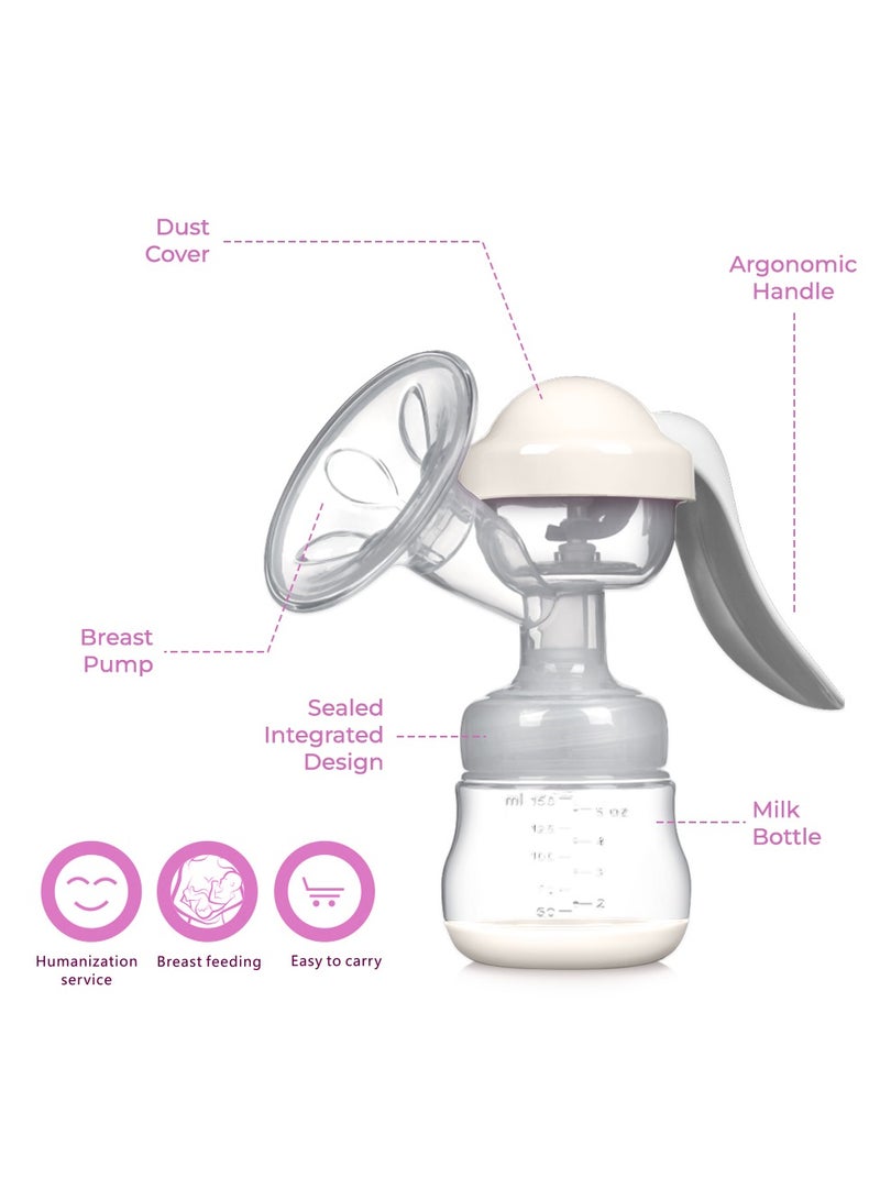 صنفينو مضخة الثدي اليدوية - بيضاء - Image 3