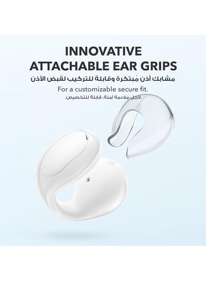 Soundcore C30i by Anker, Open-Ear Earbuds, Clip-On Headphones, Lightweight Comfort, Stable Fit, Firm-Shell Design, Attachable Ear Grips, Big Drivers for Clear Audio, 30H Play, IPX4 Water-Resistant White  - Image 3