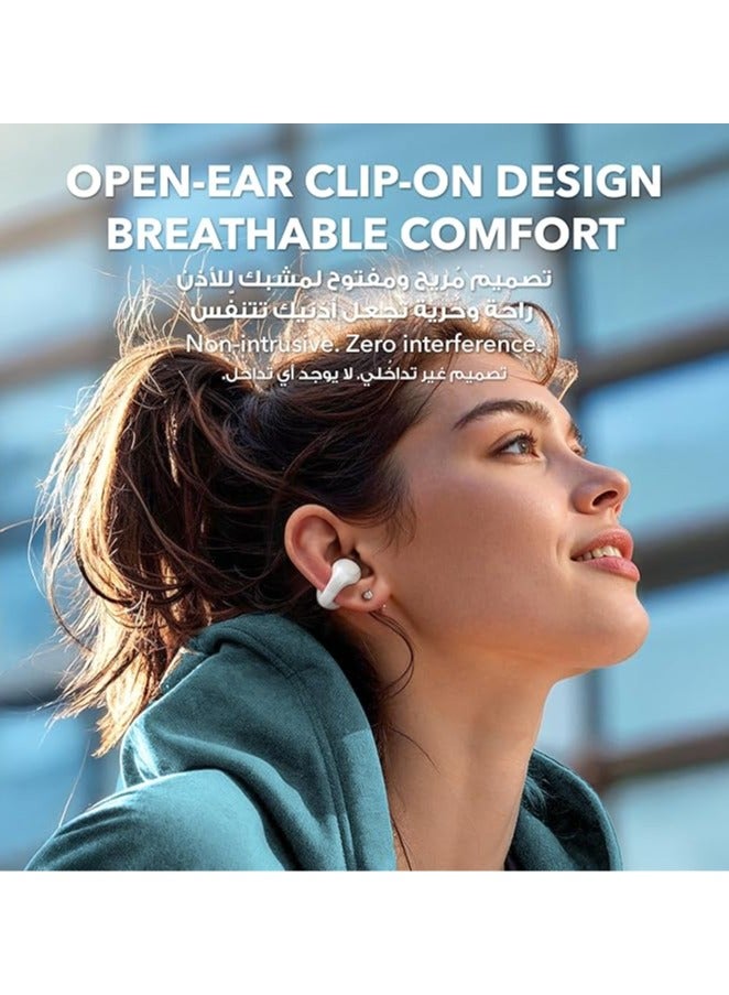 Soundcore C30i by Anker, Open-Ear Earbuds, Clip-On Headphones, Lightweight Comfort, Stable Fit, Firm-Shell Design, Attachable Ear Grips, Big Drivers for Clear Audio, 30H Play, IPX4 Water-Resistant White  - Image 2