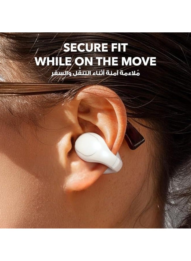 Soundcore C30i by Anker, Open-Ear Earbuds, Clip-On Headphones, Lightweight Comfort, Stable Fit, Firm-Shell Design, Attachable Ear Grips, Big Drivers for Clear Audio, 30H Play, IPX4 Water-Resistant White  - Image 4