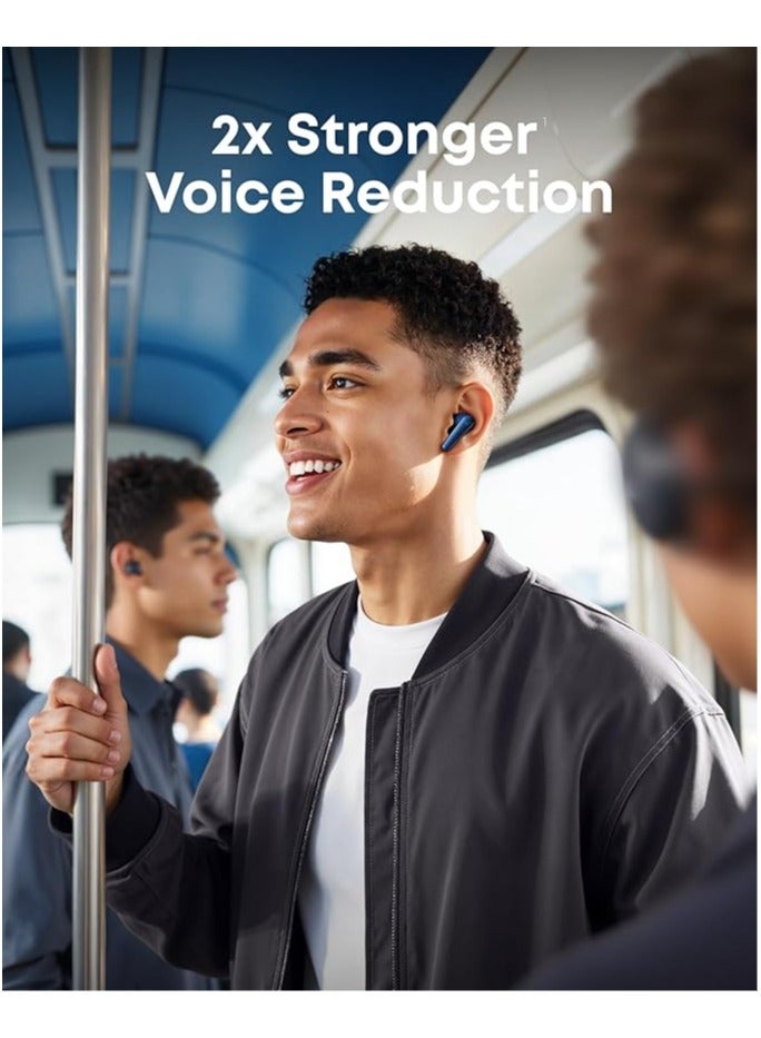 Soundcore Liberty 5 by Anker, Noise-Cancelling Wireless Earbuds, 2x Stronger Voice Reduction, Real-Time Adaptive Noise Cancellation, Fast Charging, Dolby Audio, 6-Mic AI Clear Calls, Long Battery Life Blue  - Image 2