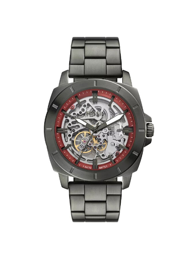 FOSSIL Men's Men's Automatic Three-Hand Gunmetal Stainless Steel Watch - BQ2898 - 45mm  - Image 1