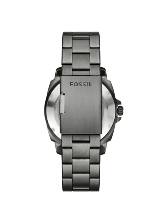 FOSSIL Men's Men's Automatic Three-Hand Gunmetal Stainless Steel Watch - BQ2898 - 45mm  - Image 3