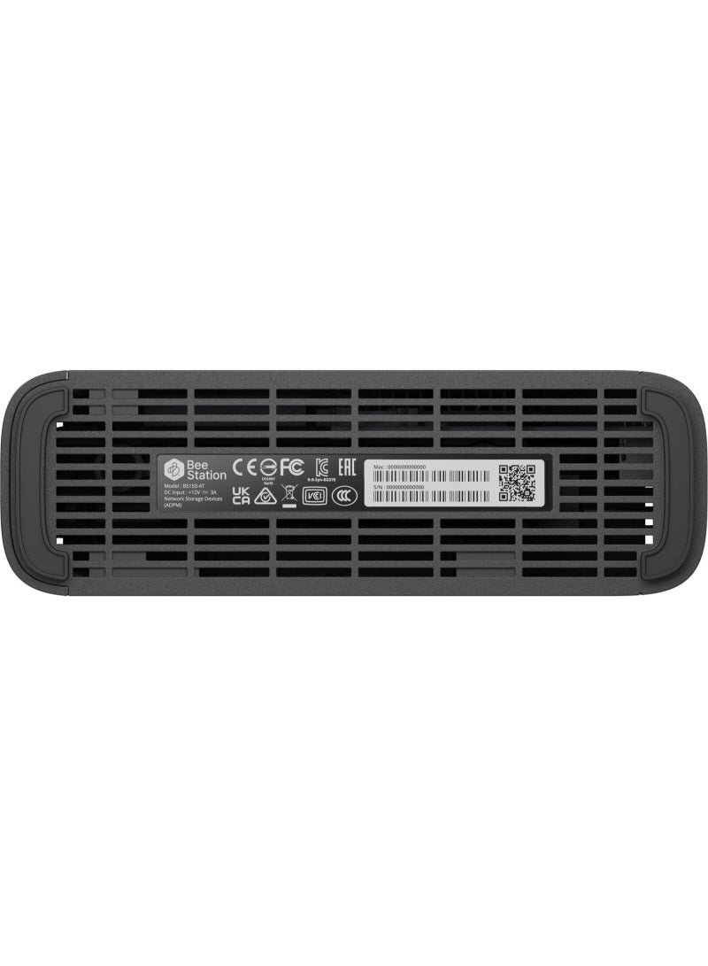 BeeStation 4TB Personal Cloud NAS Storage Server, AI-Powered, Store, Sync, Access And Share Files From Anywhere, Easy Setup, Network Data Backup Device, USB-C | BST150-4T Black