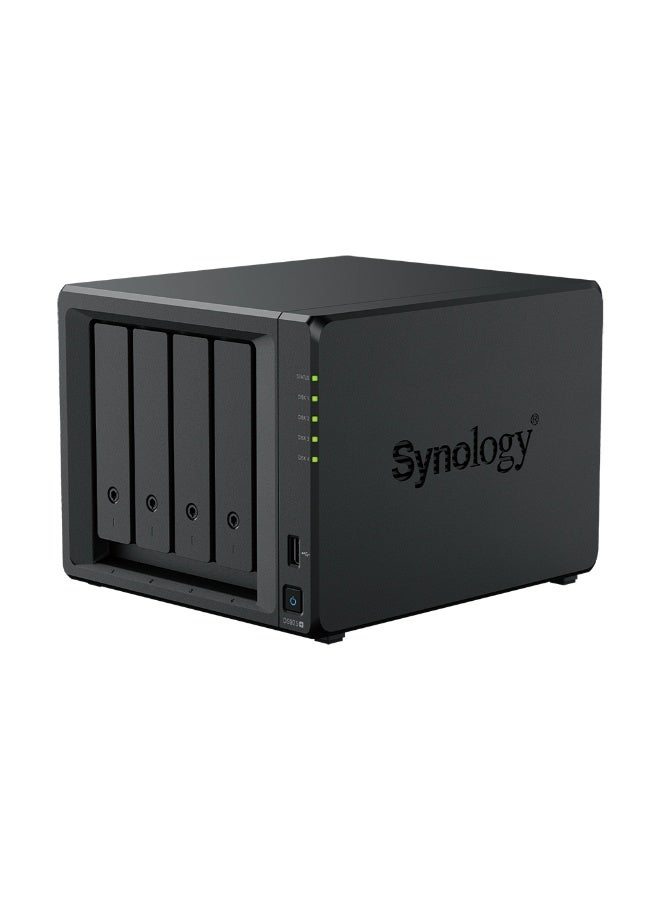 Synology DS925+ Diskless 4-Bay NAS – AMD Ryzen V1500B, 4GB DDR4 ECC (Up to 32GB), Dual 2.5GbE, 2x M.2 NVMe, USB 3.2, RAID 0/1/5/6/10, Btrfs/EXT4, Expandable to 180TB, DSM 7.2, Virtualization & Surveillance Ready Black  - Image 2