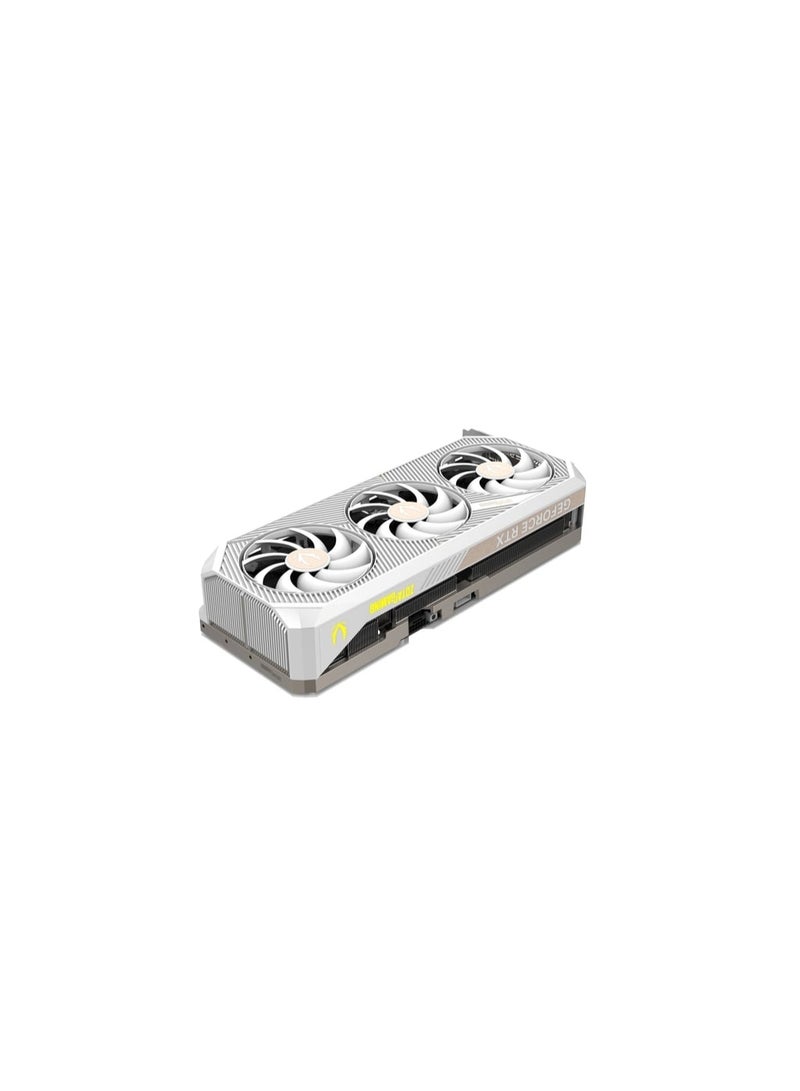 GAMING GeForce RTX 5080 SOLID OC 16GB GDDR7 Graphics Card, 10752 CUDA Cores, PCIe 5.0 x16, 2640MHz Boost Clock, IceStorm 3.0 Cooling, Vapor Chamber, BladeLink Fans, DLSS 4, Ray Tracing, 3.5-Slot, 360W TDP, 3x DisplayPort 2.1b, 1x HDMI 2.1b, SPECTRA 2.0 RGB, Dual BIOS, Metal Backplate, GPU Support Bracket, VR Ready, 4K Gaming, White Aesthetic | ZT-B50800Q-10P