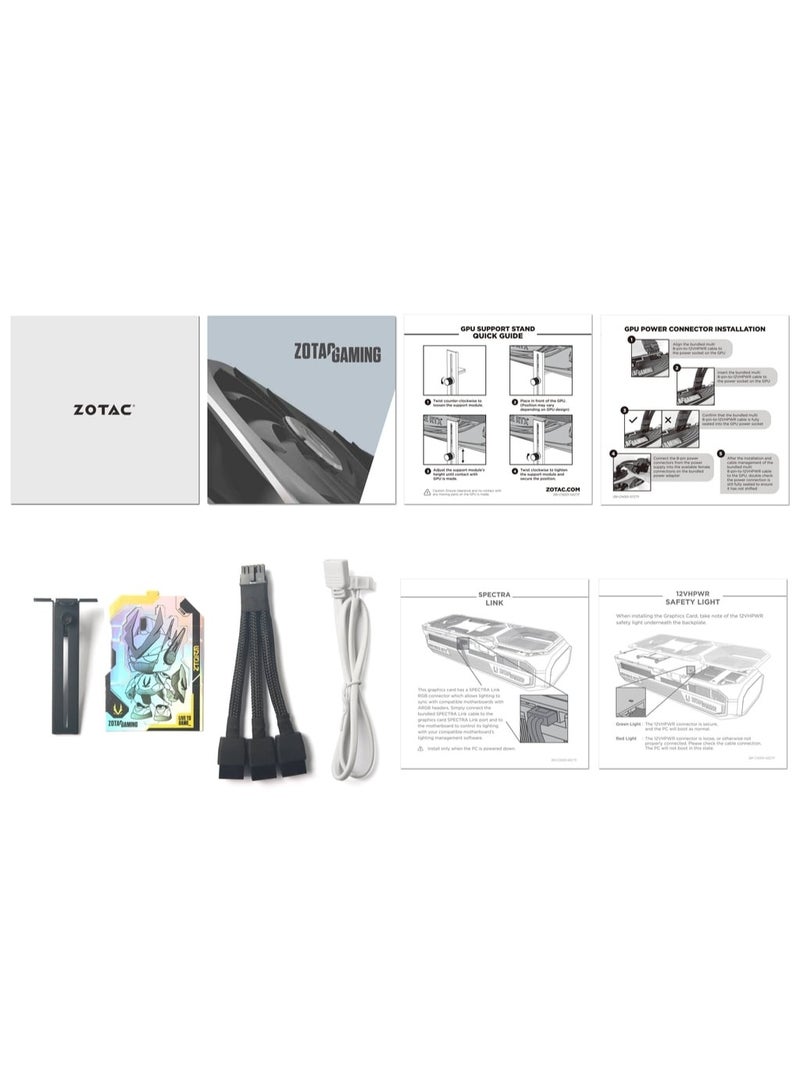 GAMING GeForce RTX 5080 SOLID OC 16GB GDDR7 Graphics Card, 10752 CUDA Cores, PCIe 5.0 x16, 2640MHz Boost Clock, IceStorm 3.0 Cooling, Vapor Chamber, BladeLink Fans, DLSS 4, Ray Tracing, 3.5-Slot, 360W TDP, 3x DisplayPort 2.1b, 1x HDMI 2.1b, SPECTRA 2.0 RGB, Dual BIOS, Metal Backplate, GPU Support Bracket, VR Ready, 4K Gaming, White Aesthetic | ZT-B50800Q-10P