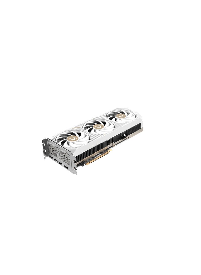 GAMING GeForce RTX 5070 Ti OC 16GB GDDR7 Graphics Card, NVIDIA Blackwell Architecture, 8960 CUDA Cores, 2482 MHz Boost, IceStorm 3.0 Cooling, RGB, 3x DP 2.1, HDMI 2.1, PCIe 4.0, Dual BIOS, Metal Backplate, VR-Ready, 4K & Ray Tracing Support, Overclocked Edition, White | ZT-B50710Q2-10P
