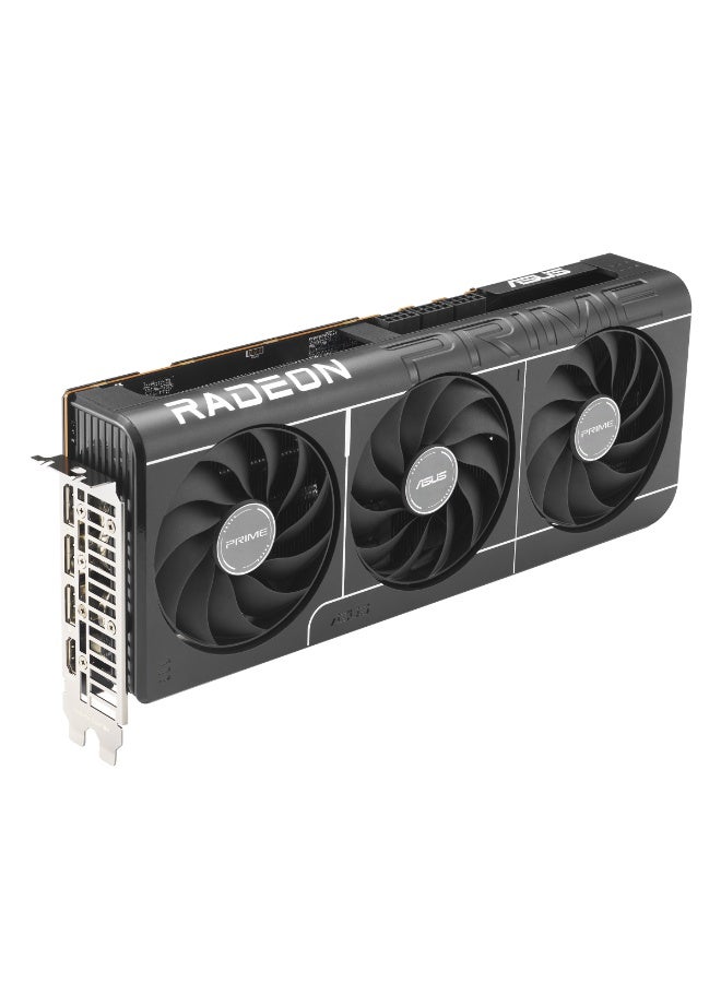 ASUS Prime Radeon RX 9070 XT OC Edition 16GB GDDR6 Graphics Card – RDNA 4, PCIe 4.0, 3030 MHz Boost, Triple Axial-Tech Fans, HDMI 2.1b + 3x DisplayPort 2.1a, 256-bit, 20 Gbps, 3x 8-Pin Power, 2.5-Slot, Ray Tracing, FSR 4 Support, GPU Tweak III, Backplate, 4K & 1440p Gaming Ready | 90YV0L71-M0NA00 - Image 4