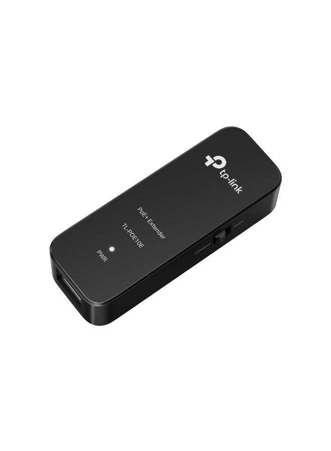 TP-LINK TL-POE10E PoE+ Injector Adapter – IEEE 802.3af/at Compliant, 10/100 Mbps, Up to 20W Output, 250m Range, Dual RJ45 Ports, Plug & Play, Compact Design, PoE IN/OUT, Ideal for IP Cameras and Access Points Black  - Image 1