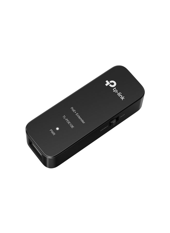 TP-LINK TL-POE10E PoE+ Injector Adapter – IEEE 802.3af/at Compliant, 10/100 Mbps, Up to 20W Output, 250m Range, Dual RJ45 Ports, Plug & Play, Compact Design, PoE IN/OUT, Ideal for IP Cameras and Access Points Black  - Image 3