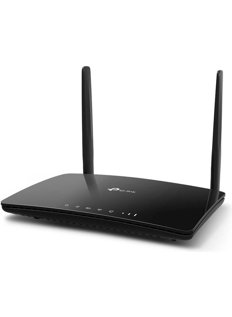 TP-LINK Archer MR500 4G+ Cat6 AC1200 Wireless Dual Band Gigabit Router, 4x LAN Ports, 1x Nano SIM Card Slot, 300 Mbps at 2.4 GHz & 867 Mbps at 5 GHz, 2 Detachable Antennas - Archer MR500 Black  - Image 4