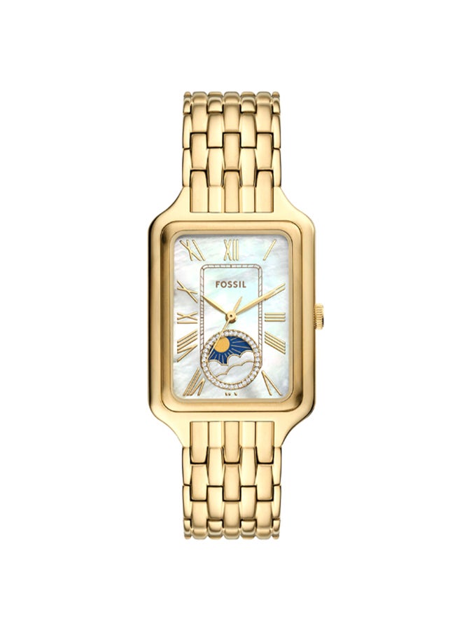 FOSSIL Women's Raquel Sun Moon Multifunction Gold-Tone Stainless Steel Watch  - Image 1