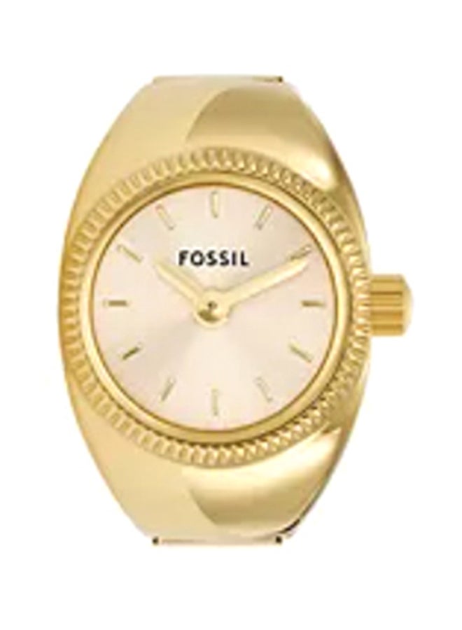 FOSSIL Women's Watch Ring Two-Hand Gold-Tone Stainless Steel  - Image 3