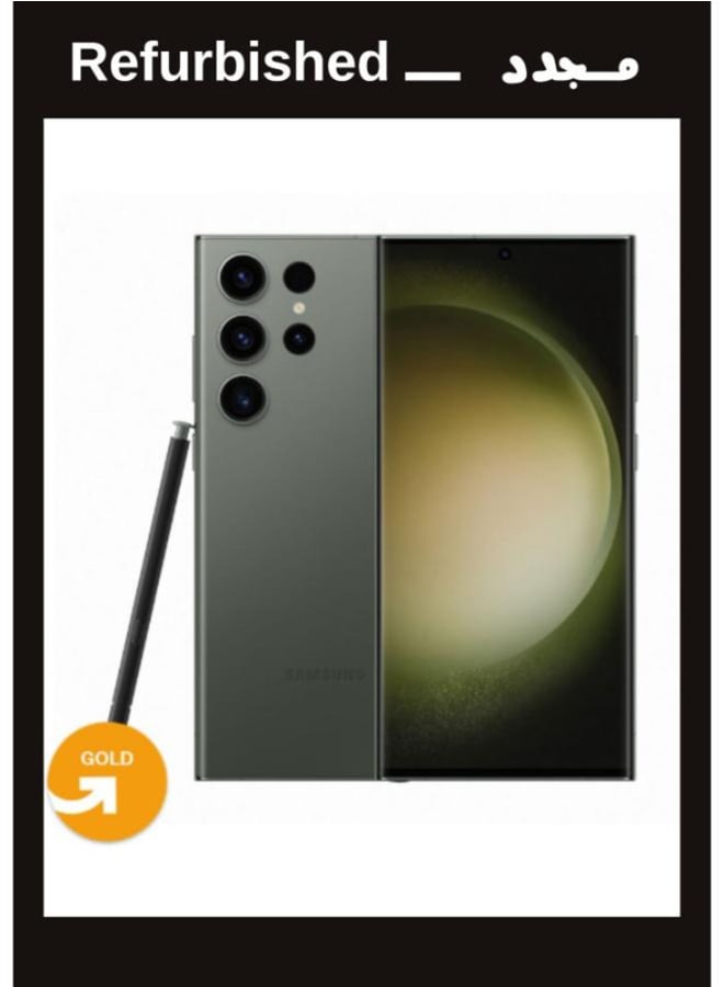 سامسونج Galaxy S23 Ultra 256GB 12R 5G Green Dual , Local Warranty | Gold Grade | UPGRADE Refurbished - Image 1