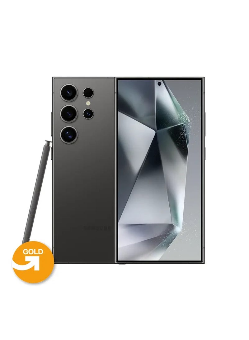 سامسونج جالاكسي S24 ألترا 256 جيجابايت 12R ثنائي تيتانيوم أسود ، ضمان محلي | درجة ذهبية | ترقية مجددة - Image 1