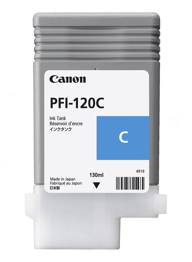 Canon PFI-120C (2886C001AA) Standard Yield Ink Cartridge cyan - Image 1