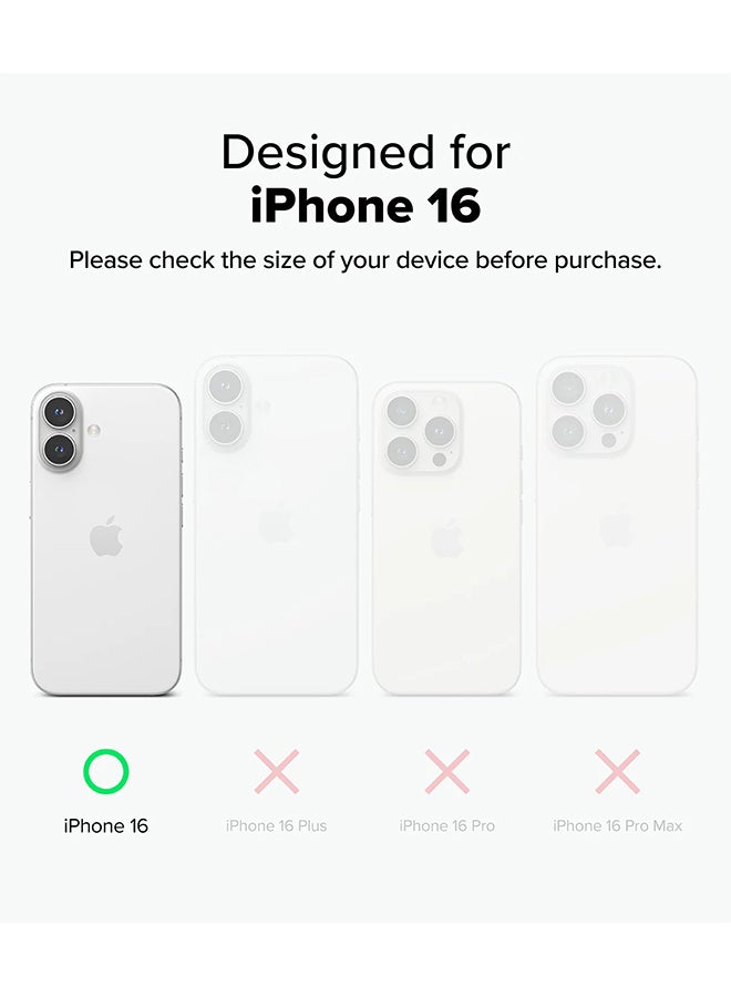 Ringke Bitmap Silicone Magnetic For MagSafe Designed for iPhone 16 Case, Anti-Stain Coating Classic Retro Vibe Soft Durable Cover for iPhone 16 - Ultramarine - Image 2