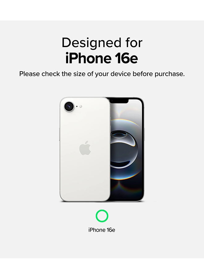 Ringke Silicone Magnetic For iPhone 16e Case Cover Powerful Magnet Long Lasting Silky Feel Anti-Fingerprint iPhone 16e Back Cover - Black - Image 2