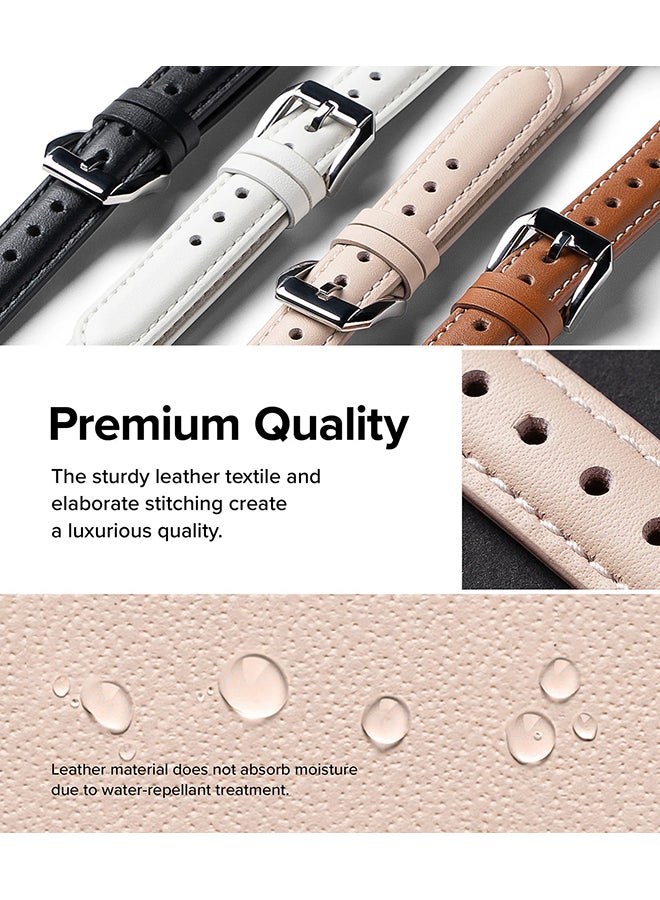 رينجك حزام جلد واحد مبطن نحيف لساعات آبل (40 / 41 / 42 مم) - حزام جلد بقري أصلي - مريح - Image 5