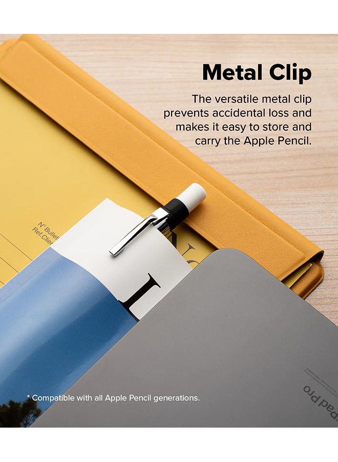 Ringke Silicone Drafting Pencil Case For Apple Pencil USB-C Case, Perfect Grip Silicone Protective Cover Sleeve Accessories - Black - Image 5