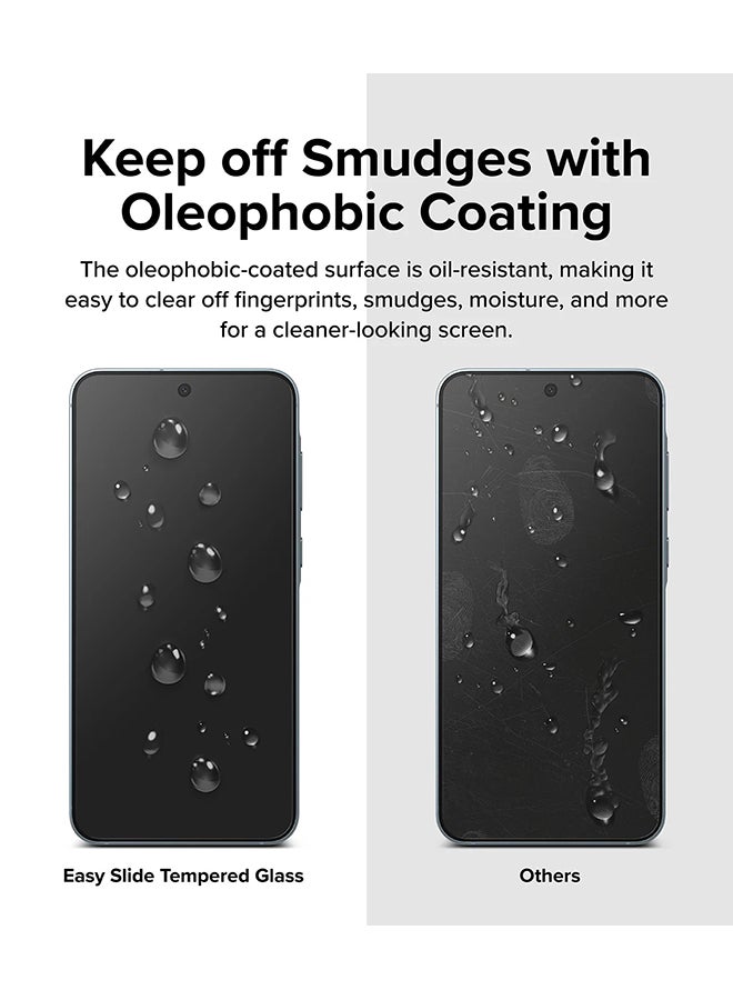 Ringke Tempered Glass Easy Slide For Samsung Galaxy A55 5G Screen Protector, Case Friendly Shatterproof Premium 9H Hardness, Easy to Install-2 Pack - Image 3