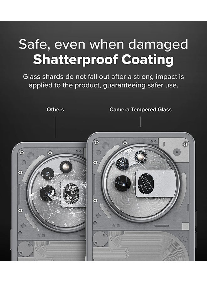 Ringke Glass Camera Protector For Nothing Phone (3a) Pro Hard Tempered Glass Camera Lens Protector, Full-Cover Camera Protector - 2Pack - Image 5