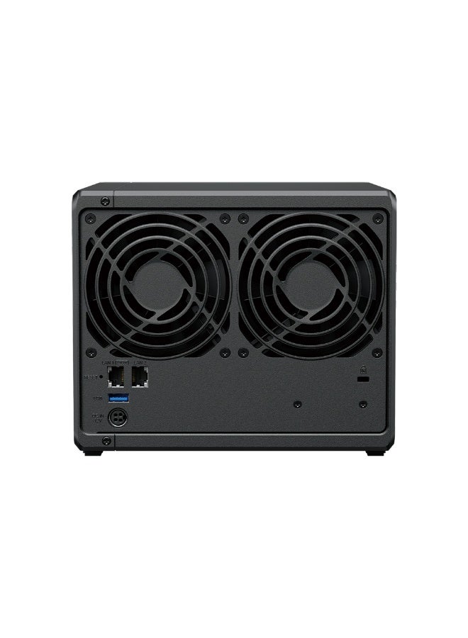 Synology DiskStation DS425+ 4-Bay NAS – Intel Celeron J4125 Quad-Core 2.7GHz, 2GB DDR4 RAM (Expandable to 6GB), 4 x 3.5"/2.5" SATA Drive Bays, 2 x M.2 NVMe SSD Slots, 1 x 2.5GbE LAN Port, 2 x USB 3.2, RAID 0/1/5/6/10 Support, AES-NI Encryption, Private Cloud, Backup & Surveillance Solution, DSM OS black  - Image 4