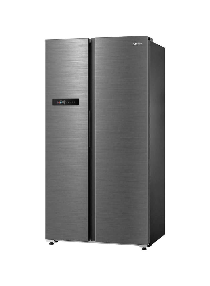 Midea 791L Gross & 569L Net Side By Side Smart Refrigerator With Color Display, Frost Free, Wi-Fi Connectivity, Voice Assistant, Multi-Air Flow, Inverter Quattro MDRS791MIE46AE Silver  - Image 2