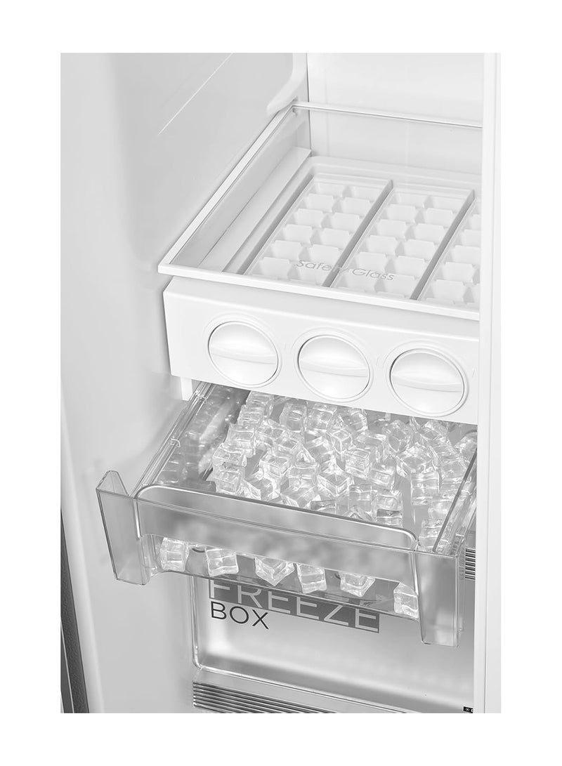 Midea 710L Gross & 510L Net Side By Side 2 Door Refrigerator, Frost Free Fridge Freezer With Humidity Control, Electronic Touch Screen, Inverter Quattro, Adjustable Door Racks MDRS710FIE46AED Silver  - Image 4