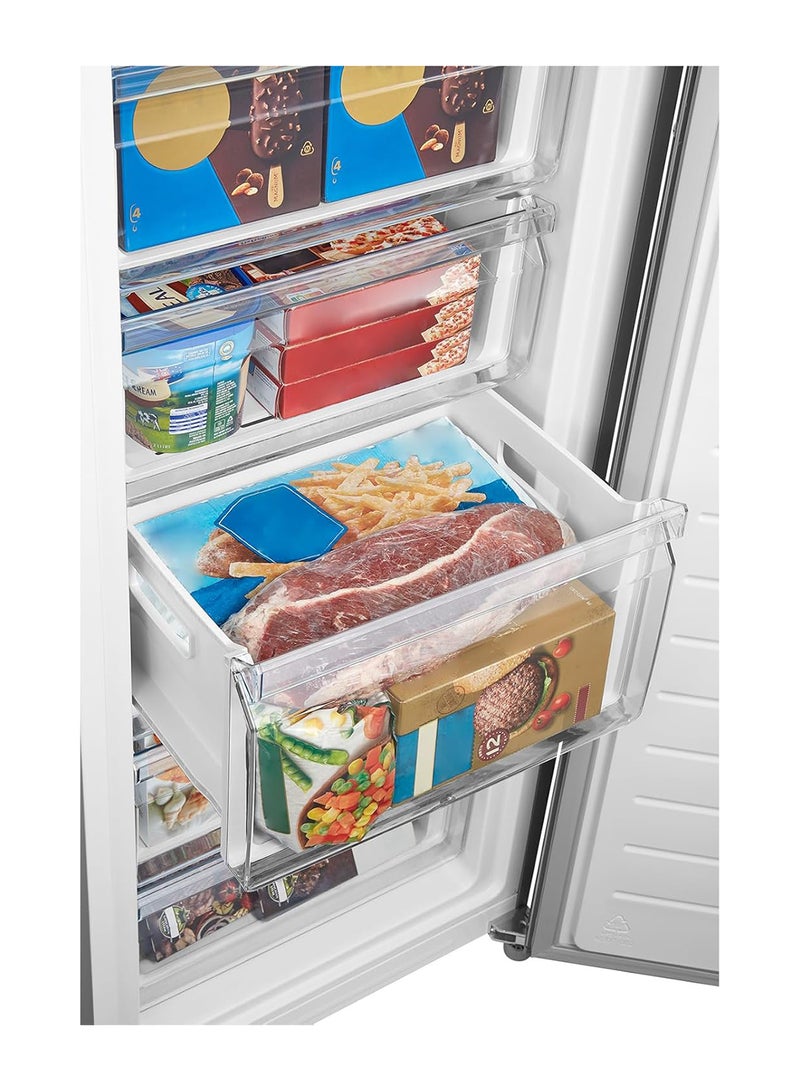 333L Gross & 238L Net Capacity Convertible Upright Freezer, Frost Free with Quick Freeze Technology, Convert From Freezer To Refrigerator With One Click Button, Electronic Control 333 L 220 W MDRU333FEE46AE Silver