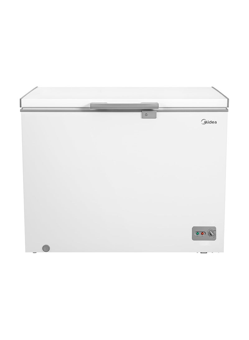 Midea 405L Gross & 295L Net Capacity Single Door Chest Freezer, Low Frost, High Energy Efficiency Cooling System, Adjustable Temperature, Silent Operation Ideal for Home & Restaurants 405 L 220 W MDRC405FZE01AE White  - Image 1