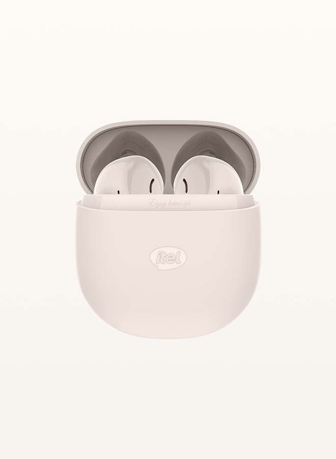 ITEL True Wireless Earbuds, Buds 7 In-Ear Bluetooth 5.3 Headphones ,14mm dynamic driver Bluetooth Earbuds Touch Control,IPX6 Waterproof TWS,  Light-Weight Earphones Sunset Pink Sunset Pink  - Image 1