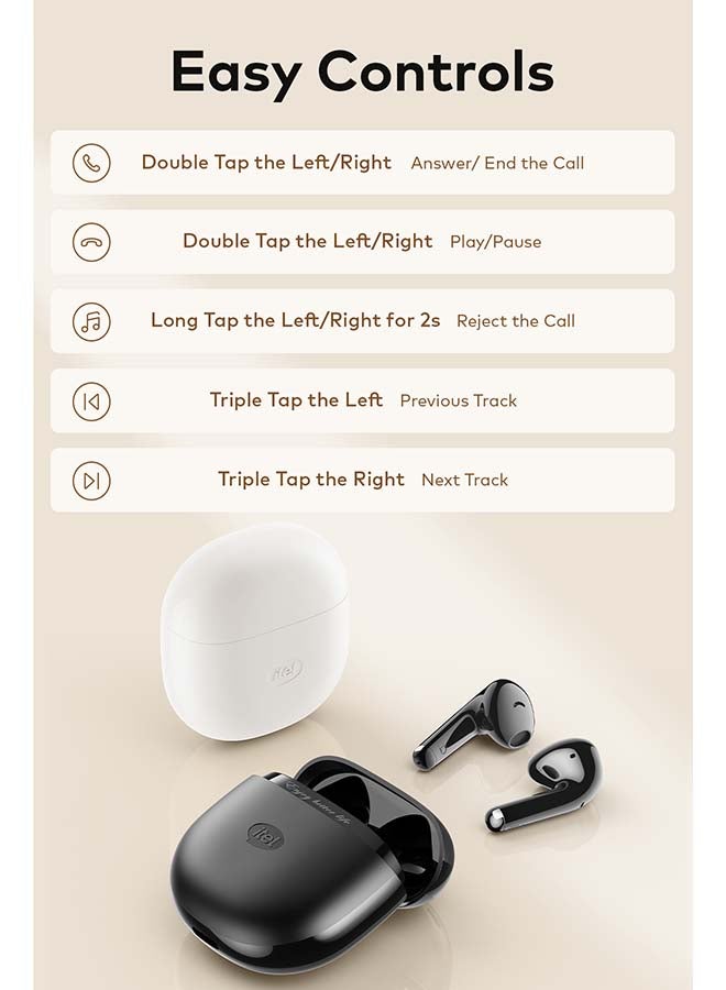 إيتيل سماعات أذن لاسلكية حقيقية، بودز 7 سماعات بلوتوث 5.3 داخل الأذن، سماعات بلوتوث بسائق ديناميكي 14 مم تحكم باللمس، مقاومة للماء IPX6، سماعات خفيفة الوزن - Image 4