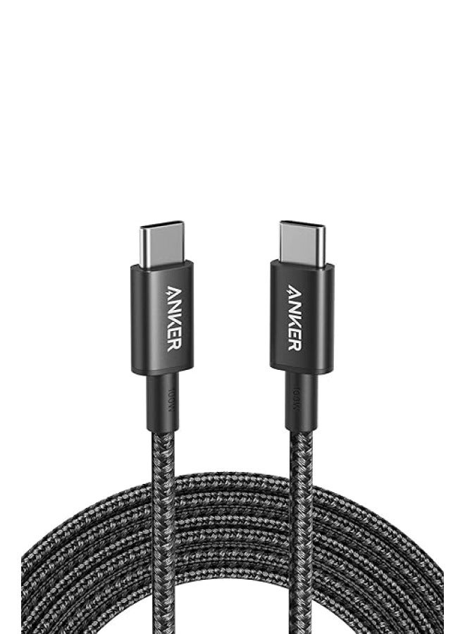 Anker USB C to USB C Cable, Type C Charging Cord Fast Charge(10FT,100W), for iPhone 16/16 pro, MacBook and More(USB 2.0) - Black  - Image 1