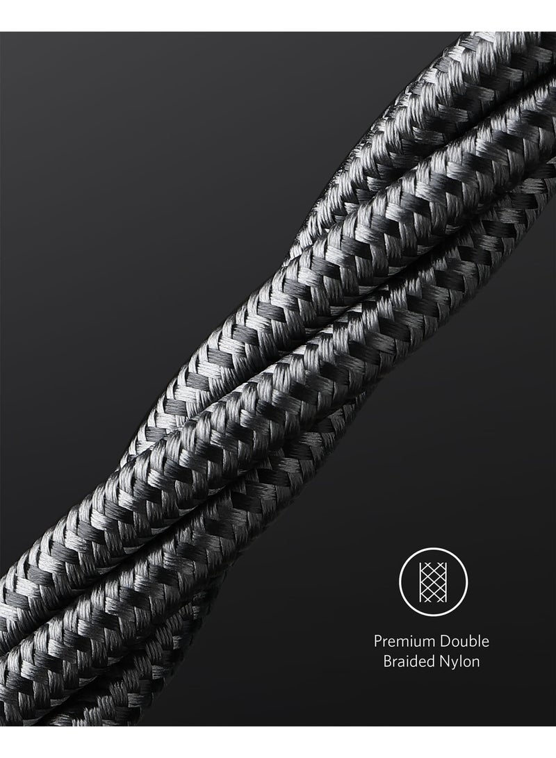 USB C to USB C Cable (6FT, 2 Pack), Type C 100W Charger Cord Fast Charging for iPhone 16 Series,MacBook Pro 2020,Pixel And More(USB 2.0) - Black